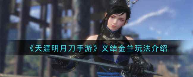 《天涯明月刀手游》义结金兰玩法介绍