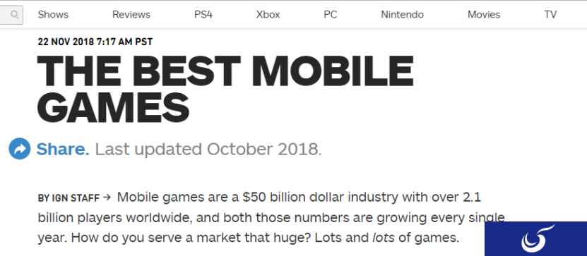 华人之光!王者荣耀国际版AoV入选IGN史上最佳手游Top25