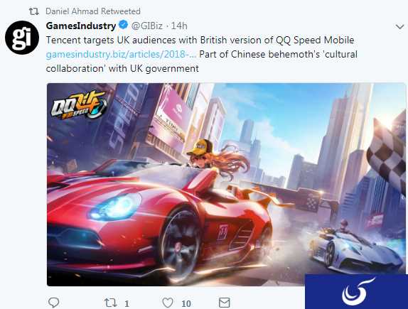 腾讯推出英国版《QQ飞车》手游 瞄准英国市场