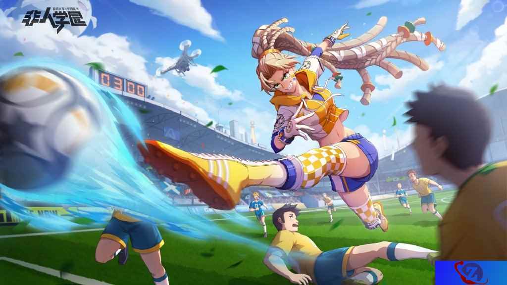看我凌空抽射!《非人学园》金吒【新晋球王】时装技能特效曝光