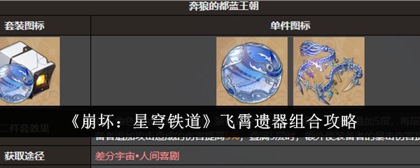 《崩坏:星穹铁道》飞霄遗器组合攻略