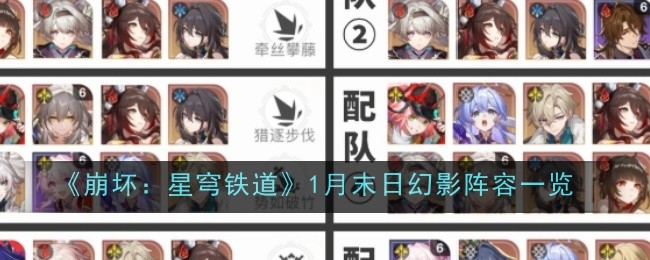 《崩坏：星穹铁道》1月末日幻影阵容一览
