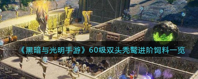 《黑暗与光明手游》60级双头秃鹫进阶饲料一览