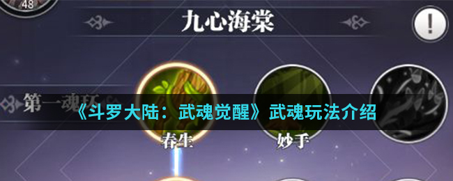 《斗罗大陆：武魂觉醒》武魂玩法介绍