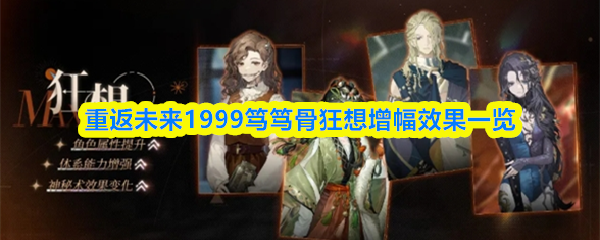 重返未来1999笃笃骨狂想增幅效果一览