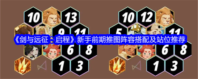 《剑与远征:启程》新手前期推图阵容搭配及站位推荐