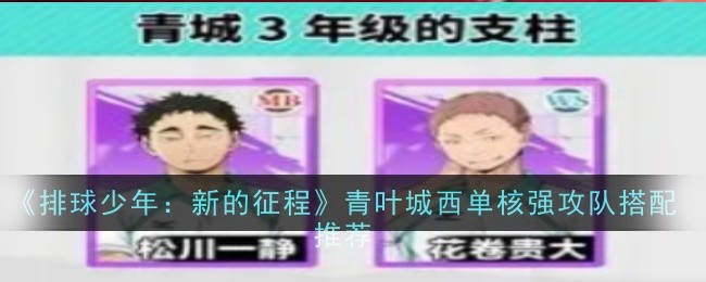 《排球少年：新的征程》青叶城西单核强攻队搭配推荐