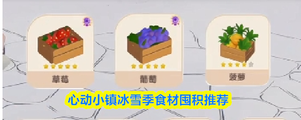 心动小镇冰雪季食材囤积推荐