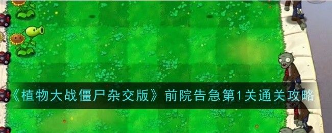 《植物大战僵尸杂交版》前院告急第1关通关攻略