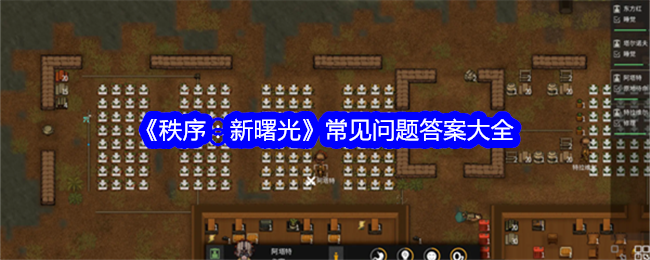 《秩序:新曙光》常见问题答案大全