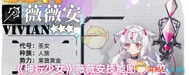 《神行少女》薇薇安技能图鉴一览