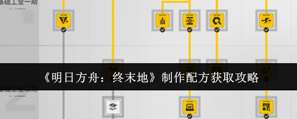 《明日方舟:终末地》制作配方获取攻略