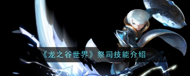 《龙之谷世界》祭司技能介绍一览