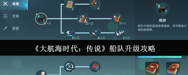 《大航海时代:传说》船队升级攻略