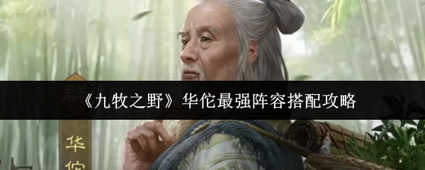《九牧之野》华佗最强阵容搭配攻略