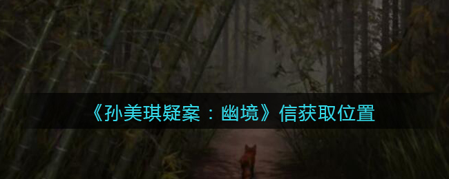 《孙美琪疑案：幽境》五级线索——信