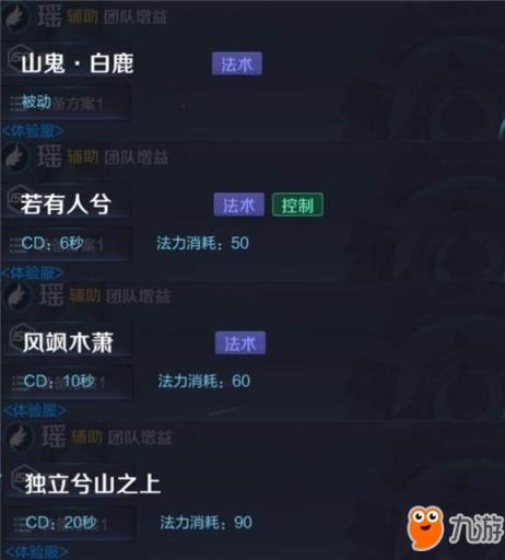 王者荣耀体验服:新英雄瑶技能名称变更解读