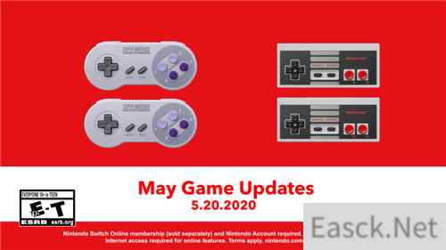 Switch五月新增会免游戏公开 四款经典游戏回忆满满