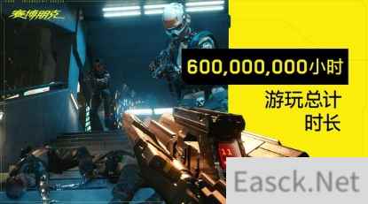 赛博朋克2077中玩家游戏时间合计为七万年