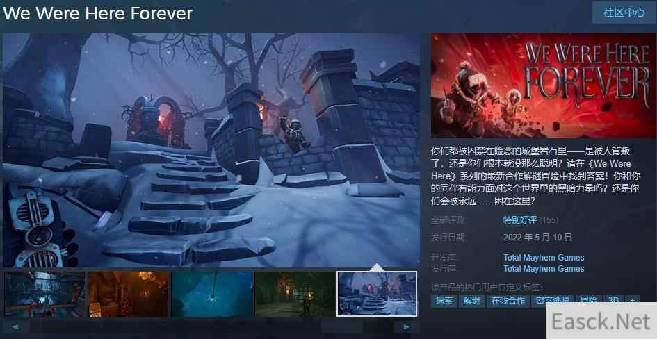 合作解密游戏我们永远在这发售 综合评价特别好评