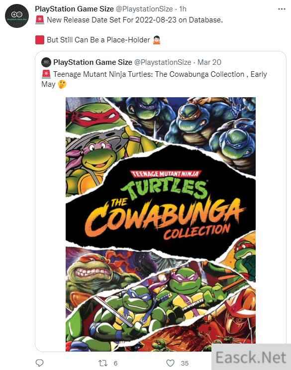 传闻 忍者神龟：COWABUNGA合集8月23日发售