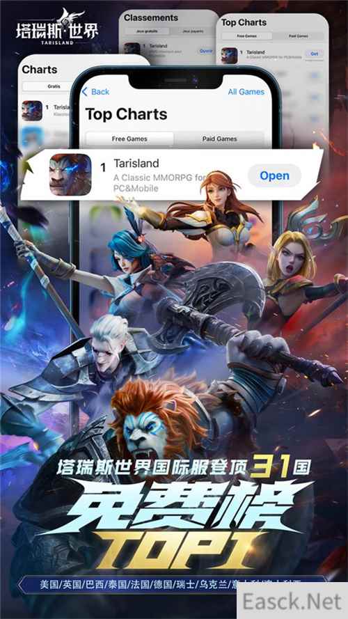 塔瑞斯世界登顶31国免费榜，Twitch直播游戏榜前5！国产MMO靠什么抓住海外玩家的心？